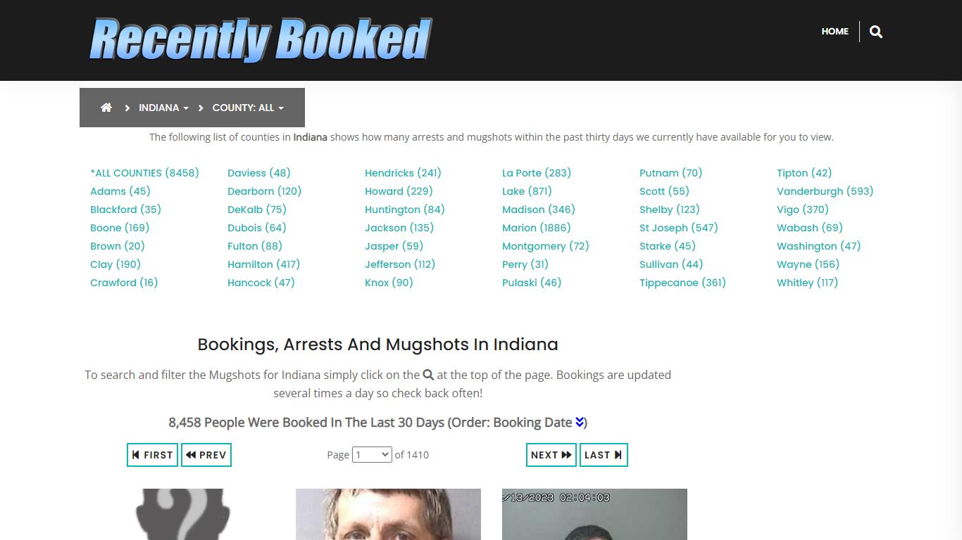 Bookings, Arrests and Mugshots in St Joseph County, Indiana