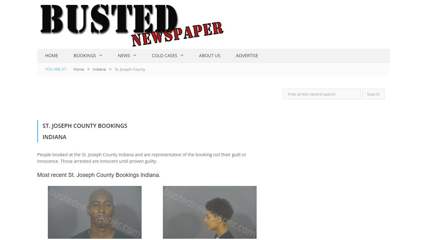 St. Joseph County, IN Mugshots - BUSTEDNEWSPAPER.COM